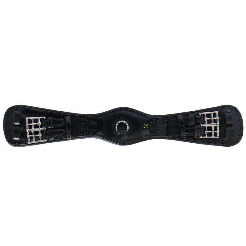 BR Dressage Girth Durham 2 Sided Elastic Black/Silver