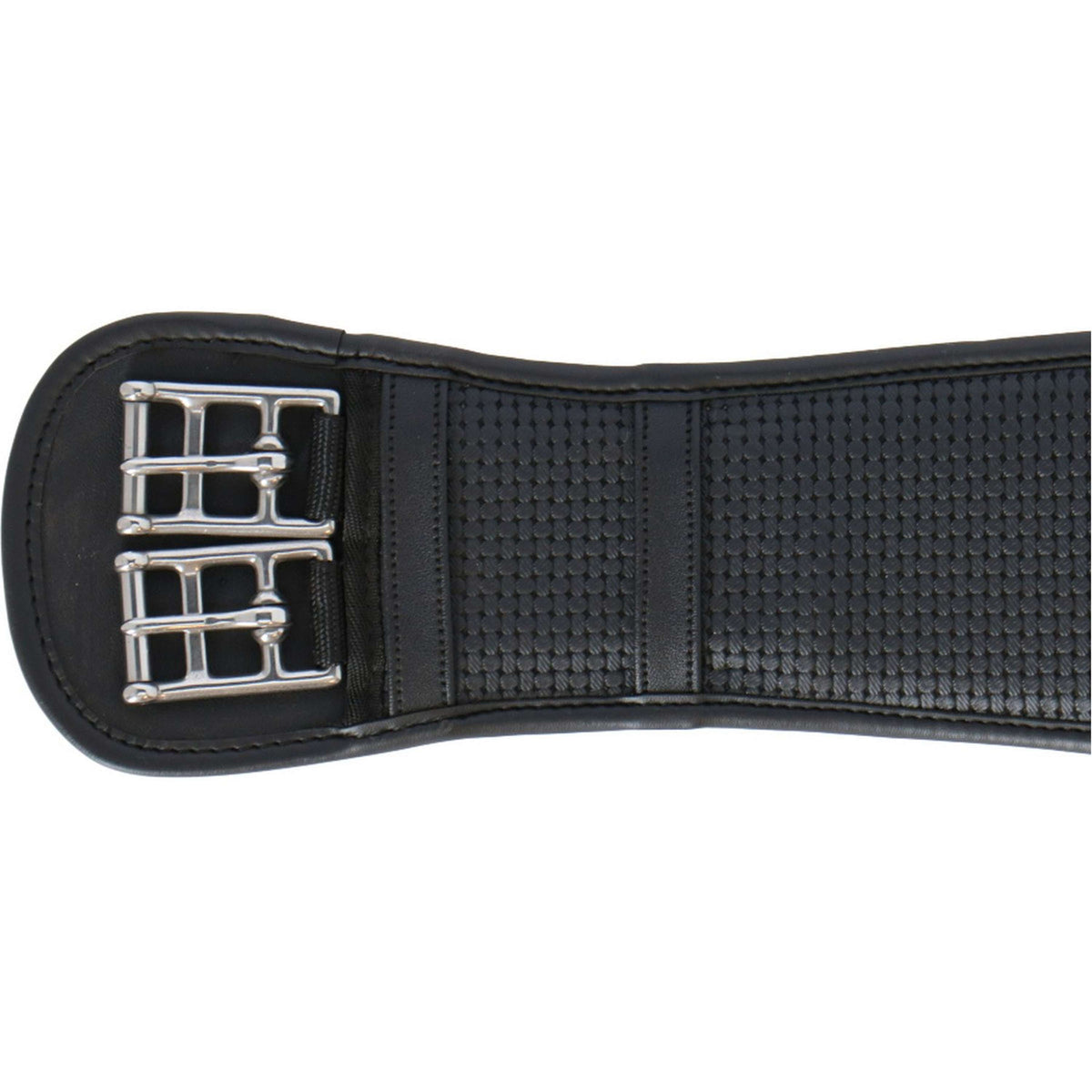 BR Dressage Girth Gentle Airwaffle 1 Side Black