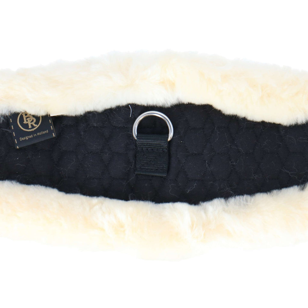 BR Girth Eclipse Round with Sheepskin Black