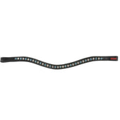 Premiere Browband Lyskamm Curved Crystal Black/LightBlue/White