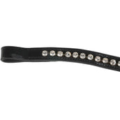 Premiere Browband Lyskamm Curved Crystal Black/White