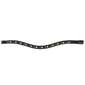 Premiere Browband Lyskamm Curved Crystal Black