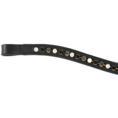 Premiere Browband Lyskamm Curved Crystal Black