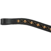 Premiere Browband Lyskamm Curved Crystal Black/White Topaz