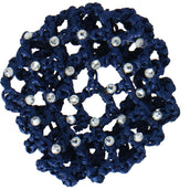 BR Hairnet with Big Mesh and Diamonds Blue