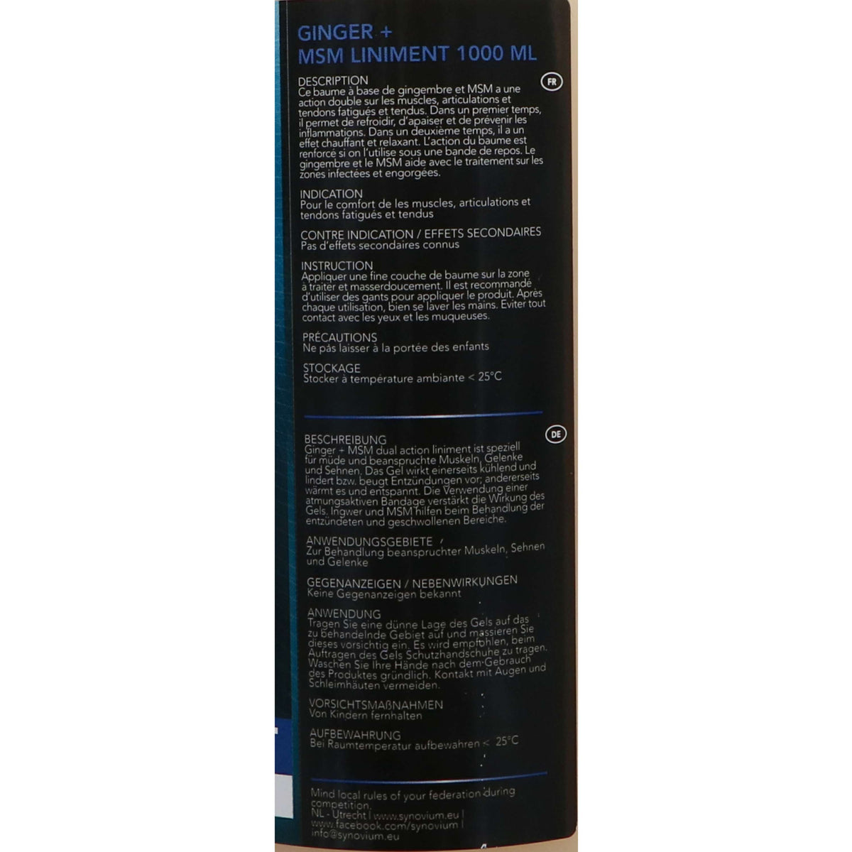 Synovium Ginger MSM Liniment