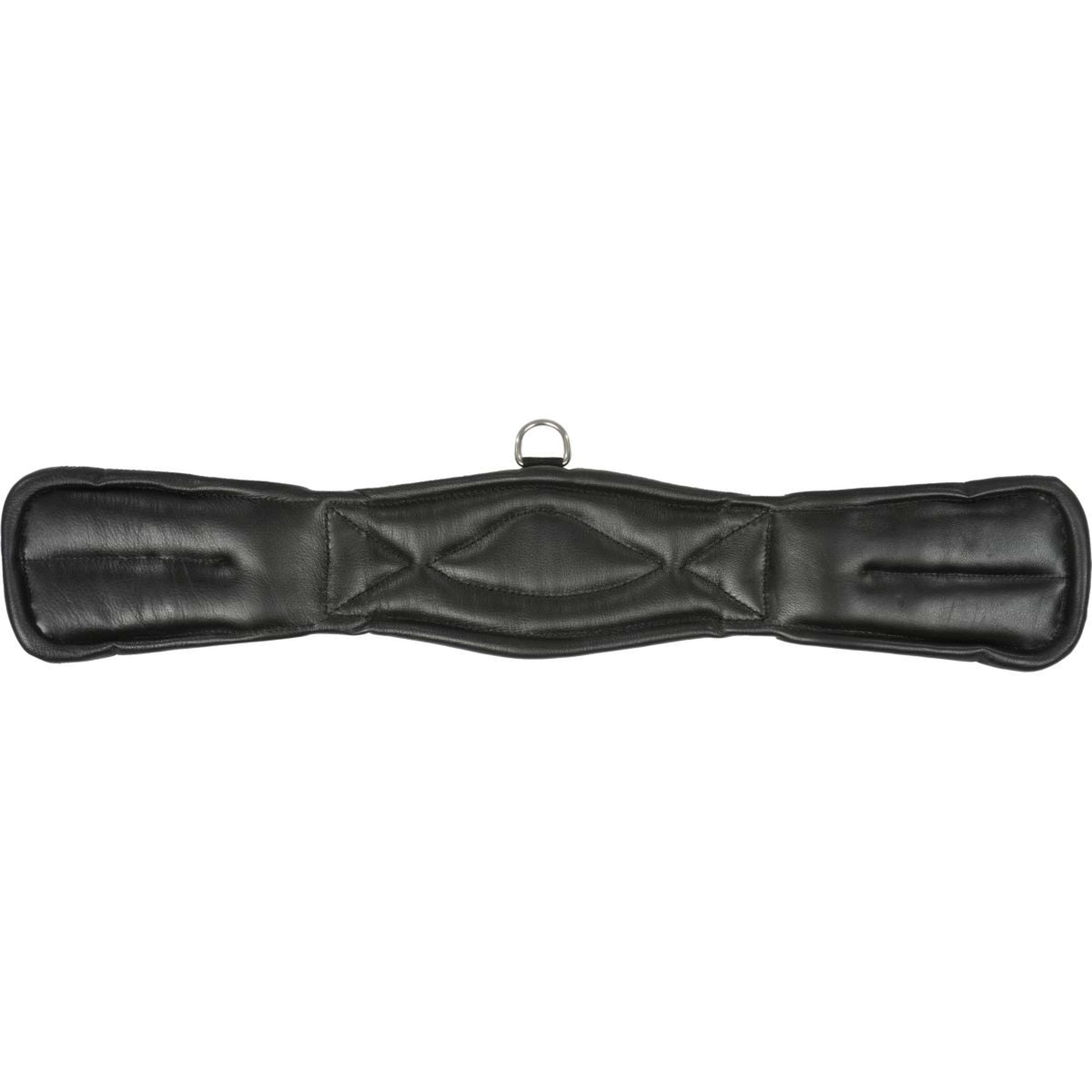 HORKA Dressage Girth Soft Padded Leather Black/Silver