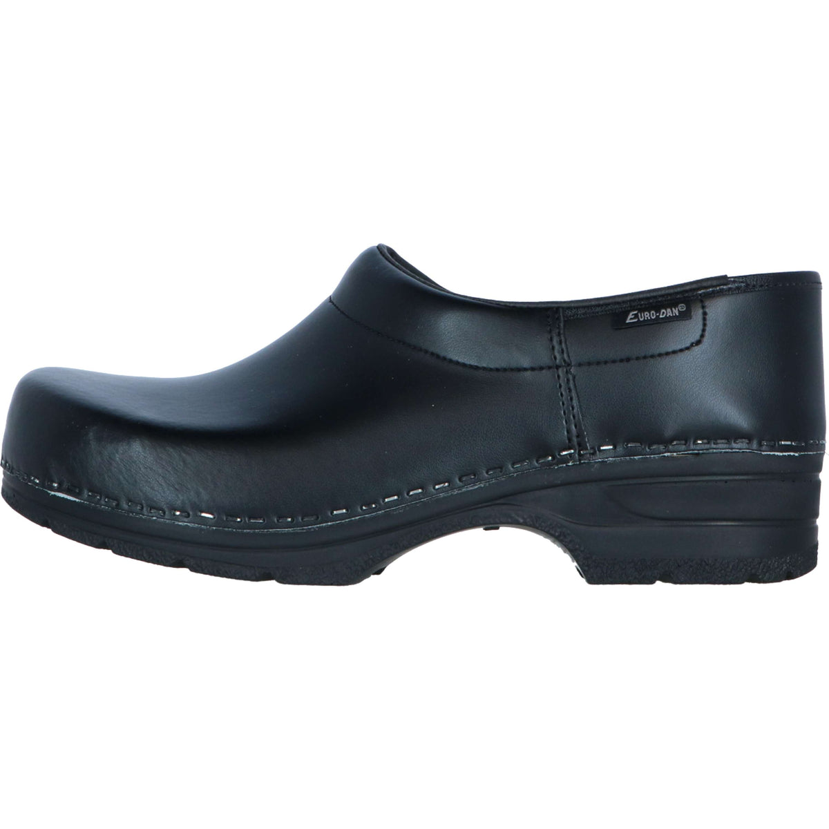 Euro-Dan Clog Sigge PU with a Tight Heel Black