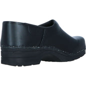 Euro-Dan Clog Sigge PU with a Tight Heel Black