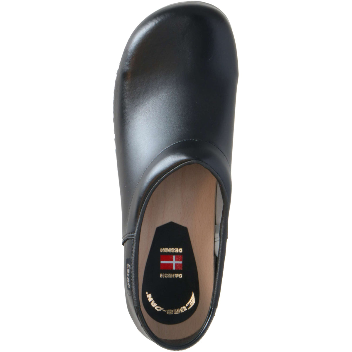 Euro-Dan Clog Sigge PU with a Tight Heel Black