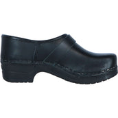 Euro-Dan Wooden Clog Lucas PU and Wood with Dense Heel Children Black