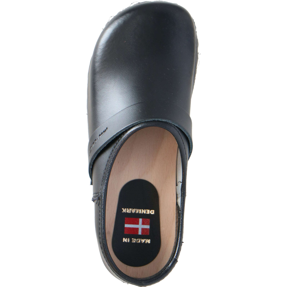 Euro-Dan Wooden Clog Lucas PU and Wood with Dense Heel Children Black