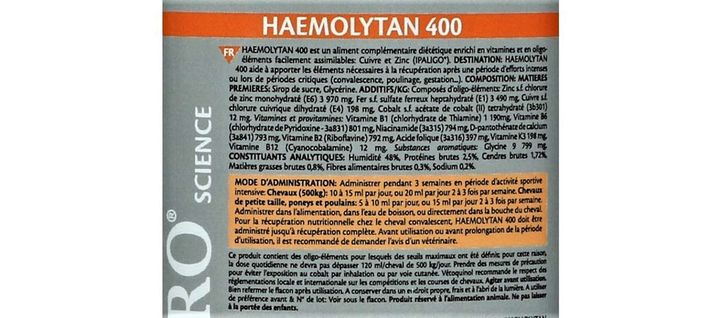 Equistro Haemolytan 400 Horse