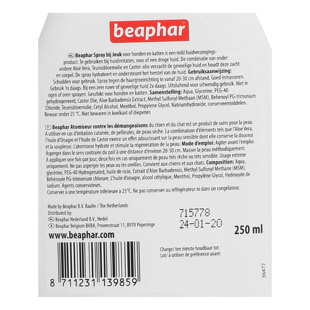 Beaphar Spray for itching 250ml