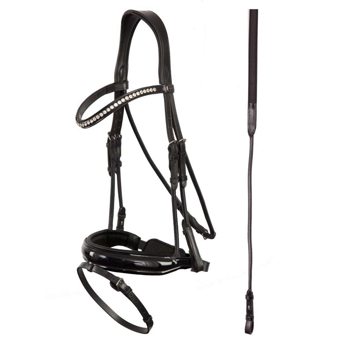 ANKY Bridle Anatomic Rounded Incl Reins Black