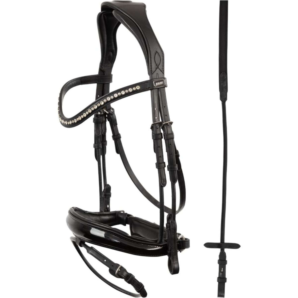 ANKY Bridle Comfort Fit Double Anatomic Black