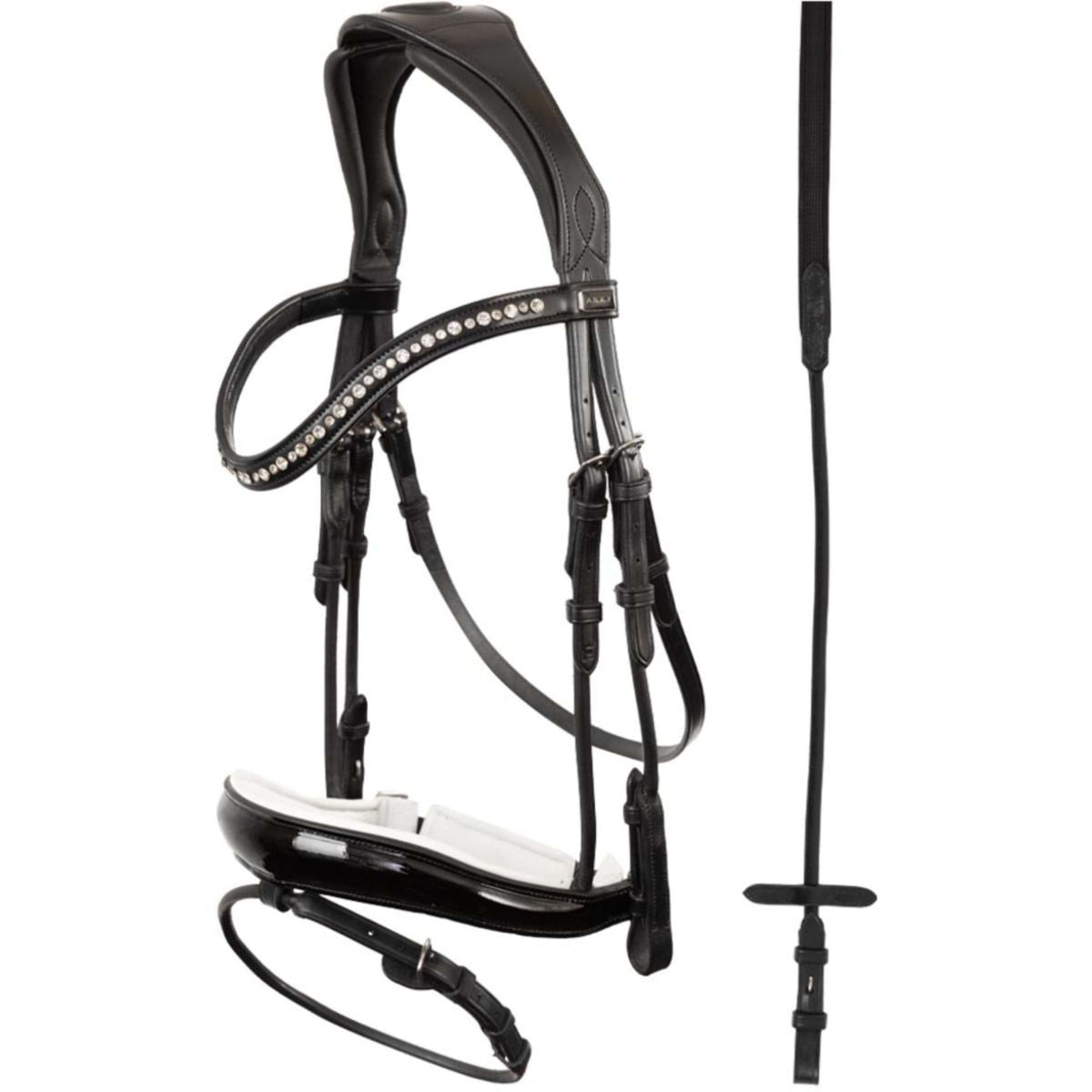 ANKY Bridle Comfort Fit Double Anatomic Black/White