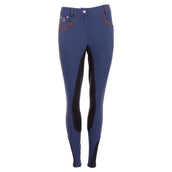 ANKY Breeches Punched Girls Full Leather Seat Navy