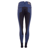 Anky Breeches Stone Taped Girls Full Leather Seat Navy