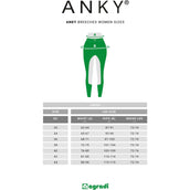 ANKY Breeches Ladies Silicone Seat White