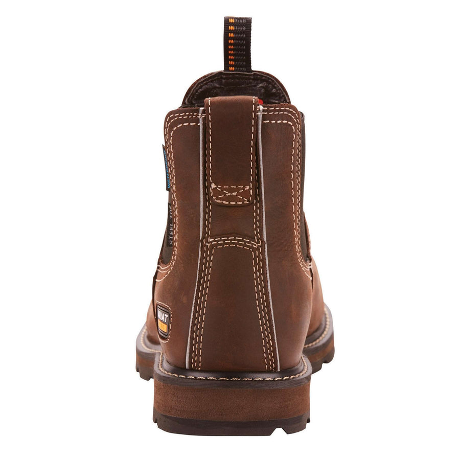 Ariat Jodhpurs Groundbreaker Chelsea Waterproof Steel Toe Brown