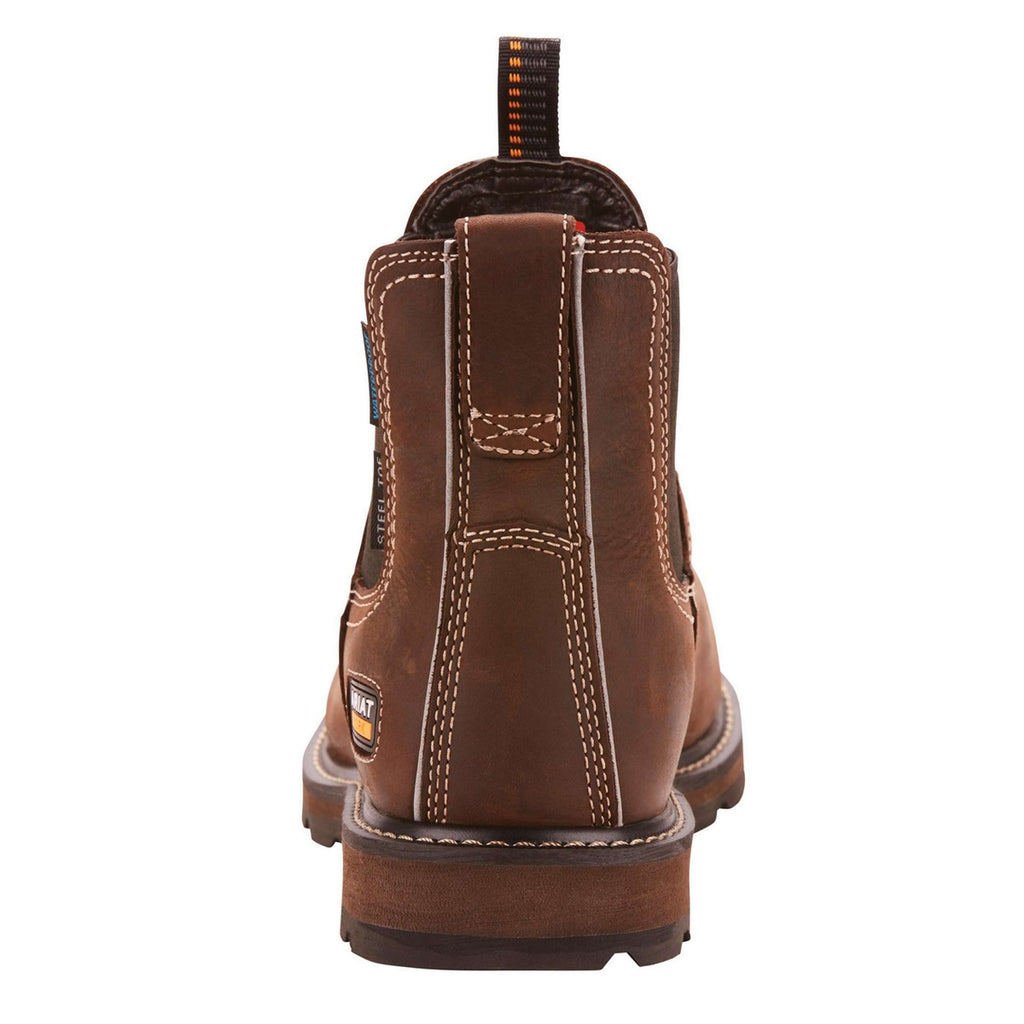 Ariat Jodhpurs Groundbreaker Chelsea Waterproof Steel Toe Brown