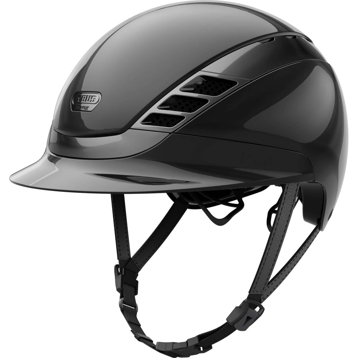 Pikeur X Abus Cap AirLuxe CHROME Shiny Black