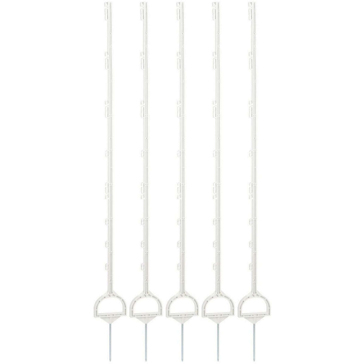 Ako Plastic Post with Stirrup 5 Pieces White