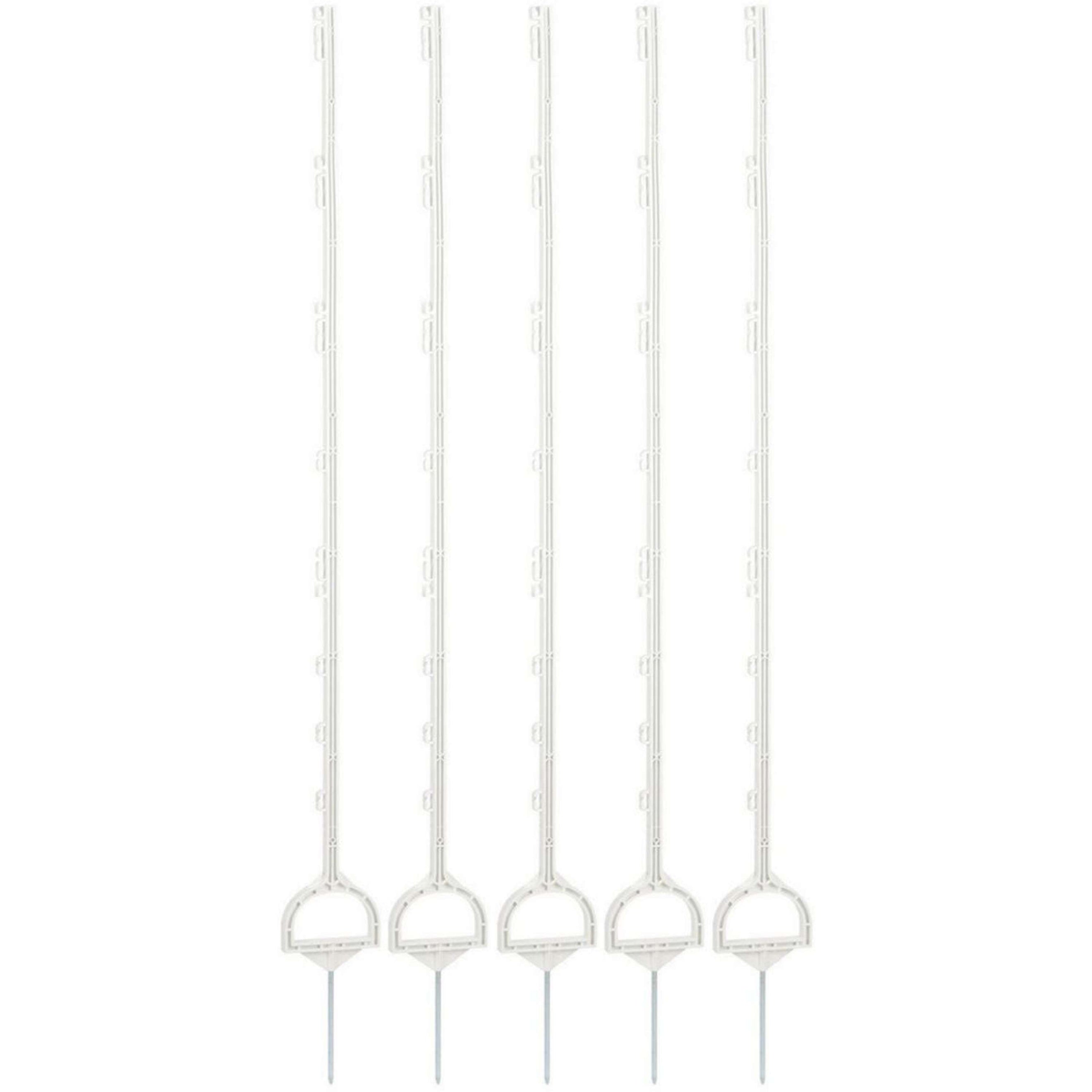 Ako Plastic Post with Stirrup 5 Pieces White