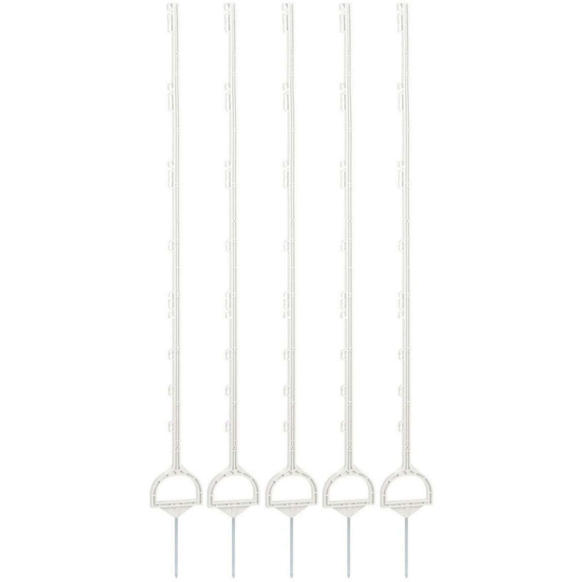 Ako Plastic Post with Stirrup 5 Pieces White