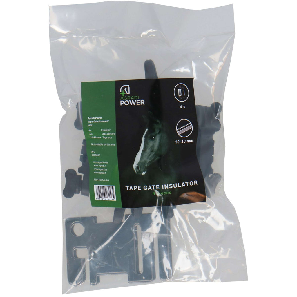 Agradi Power Profi Gate Insulator for Tape + Plate 4 Pieces Black