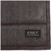 ANKY Saddlepad Suede Glitter Dressage Anthracite