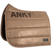 ANKY Saddlepad Suede Glitter Dressage Tan