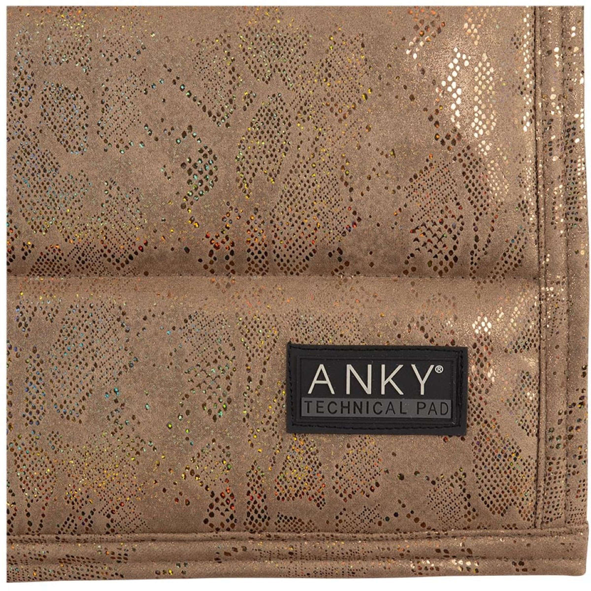 ANKY Saddlepad Suede Glitter Dressage Tan