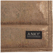 ANKY Saddlepad Suede Glitter Dressage Tan