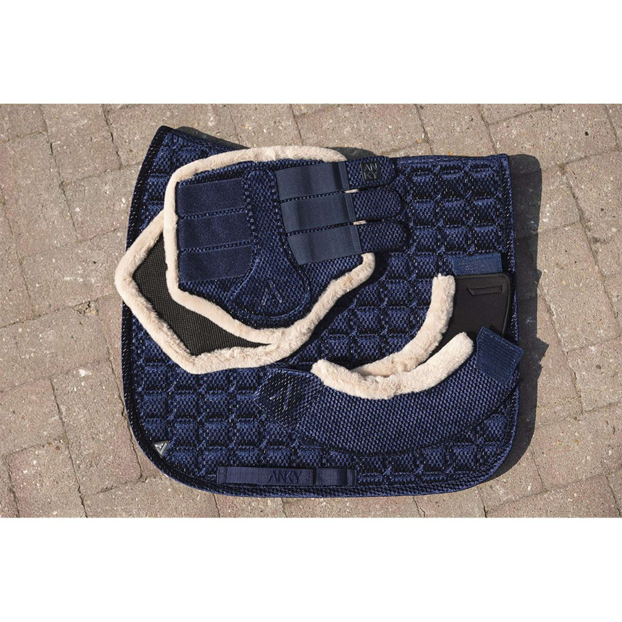 ANKY Saddlepad Check Velvet XB25003 Dressage Midnight Blue