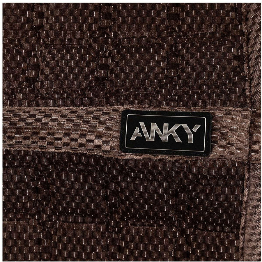 ANKY Saddlepad Check Velvet XB25003 Dressage Deep Taupe