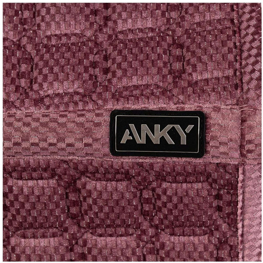 ANKY Saddlepad Check Velvet XB25003 Dressage Mellow Mauve