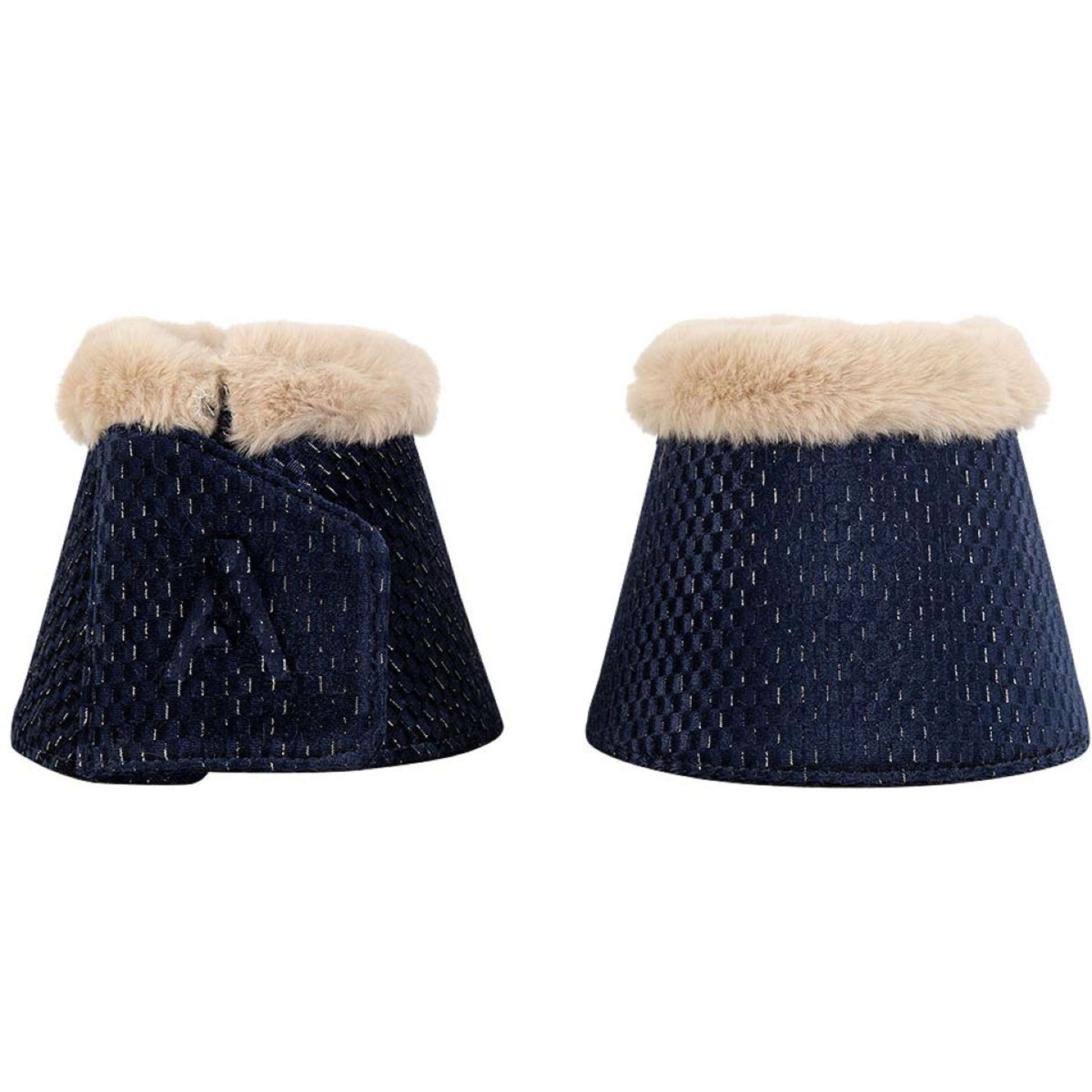 ANKY Bell Boots Check Velvet ATB25009 Midnight Blue