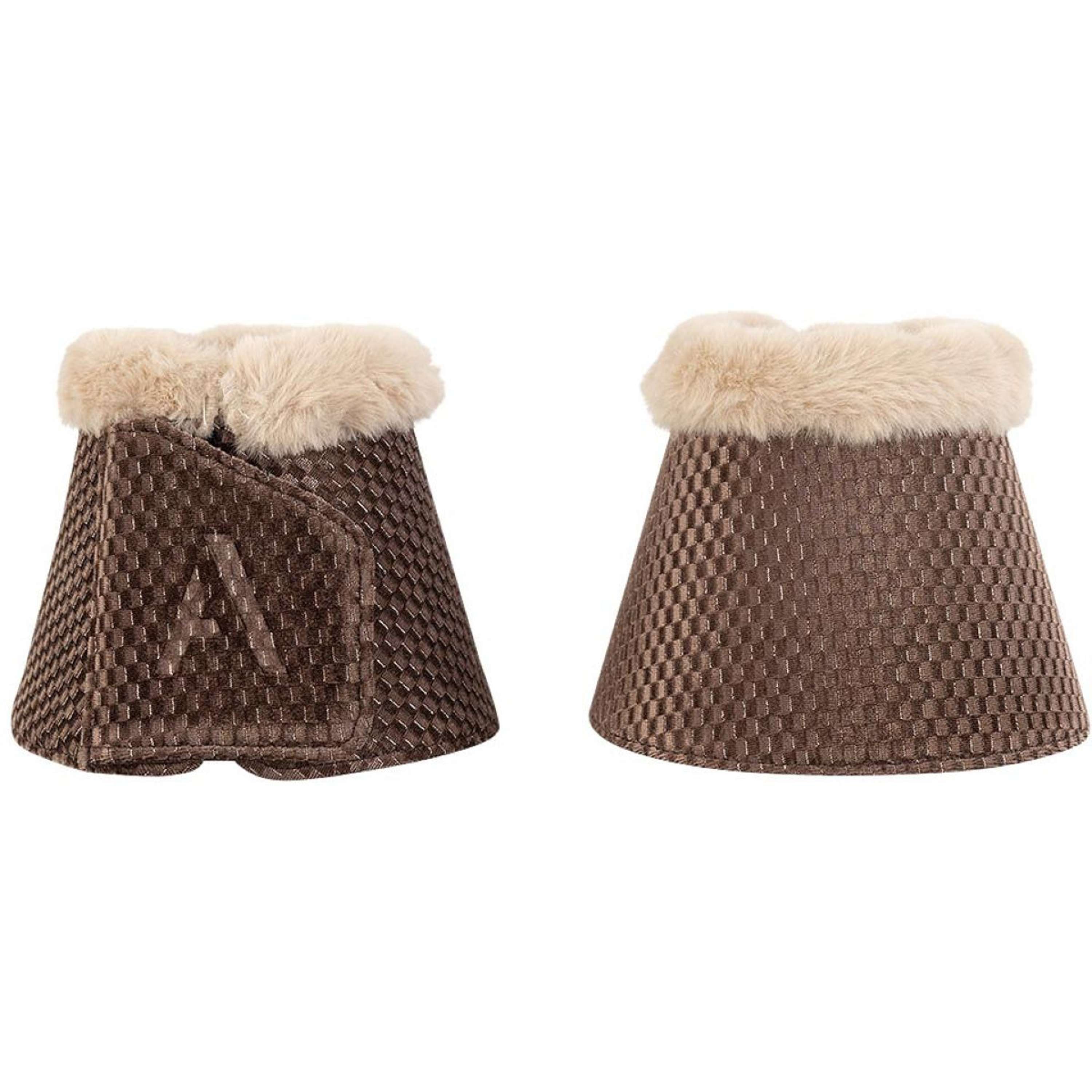 ANKY Bell Boots Check Velvet ATB25009 Deep Taupe