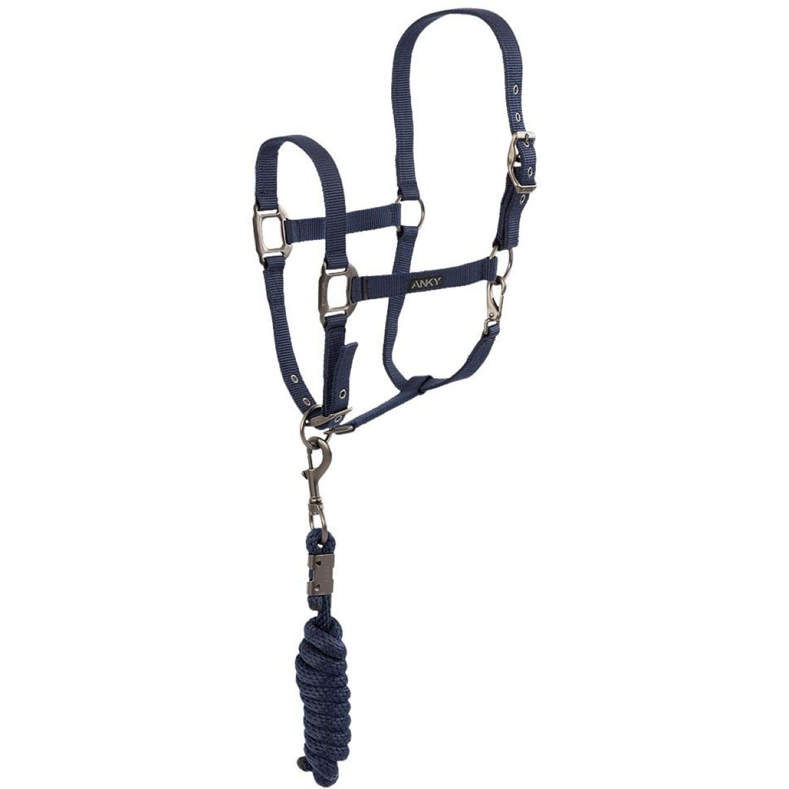 ANKY Head Collar Set Check Velvet ATH25002 Midnight Blue
