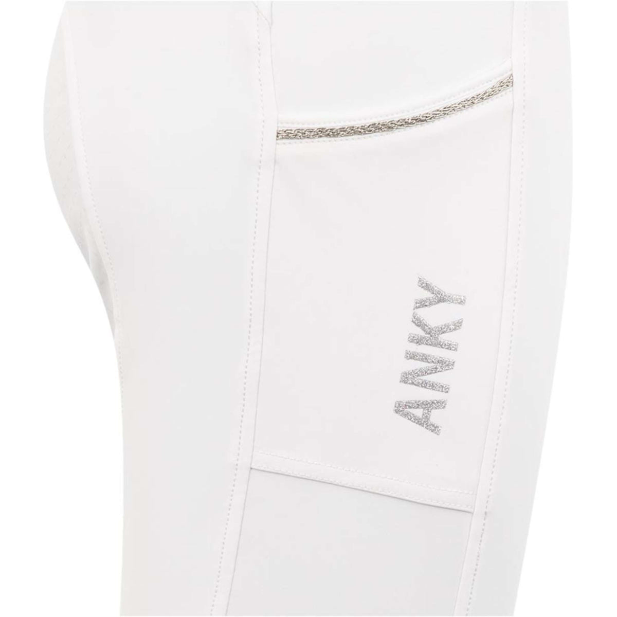 Anky Riding Legging Tournament Full Grip Ladies White