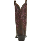 Ariat Western Boots Round Up Square Toe Women Powder Brown