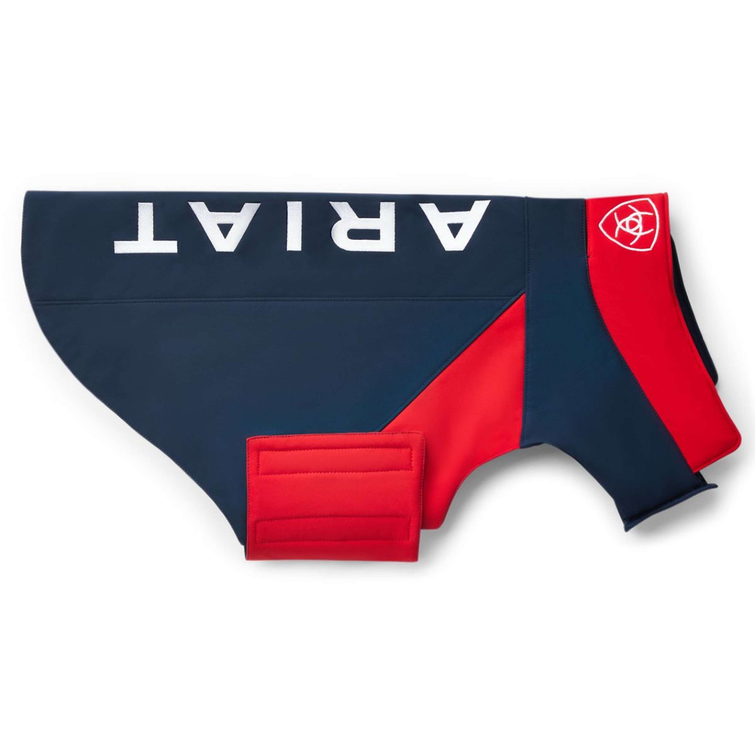 Ariat Dog Coat Team Softshell Blue red
