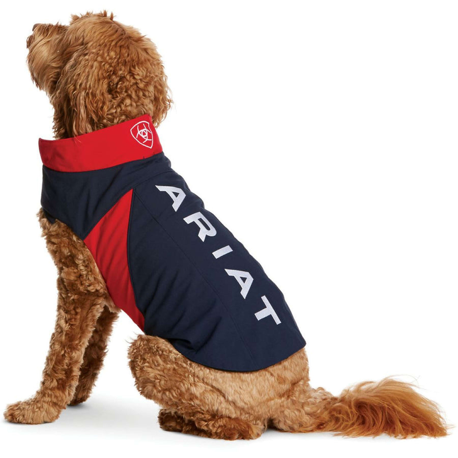 Ariat Dog Coat Team Softshell Blue red
