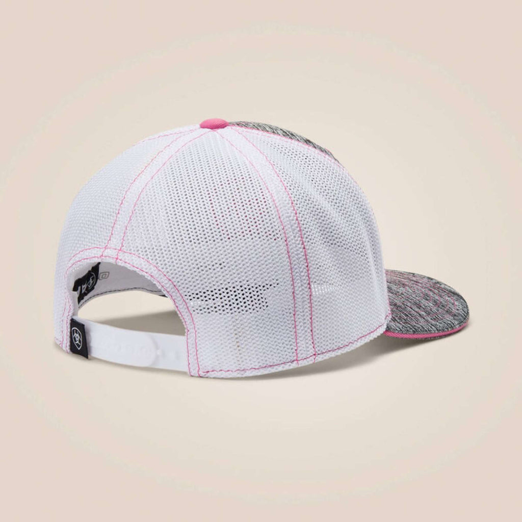 Ariat Cap Offset Shield Logo Grey/Pink