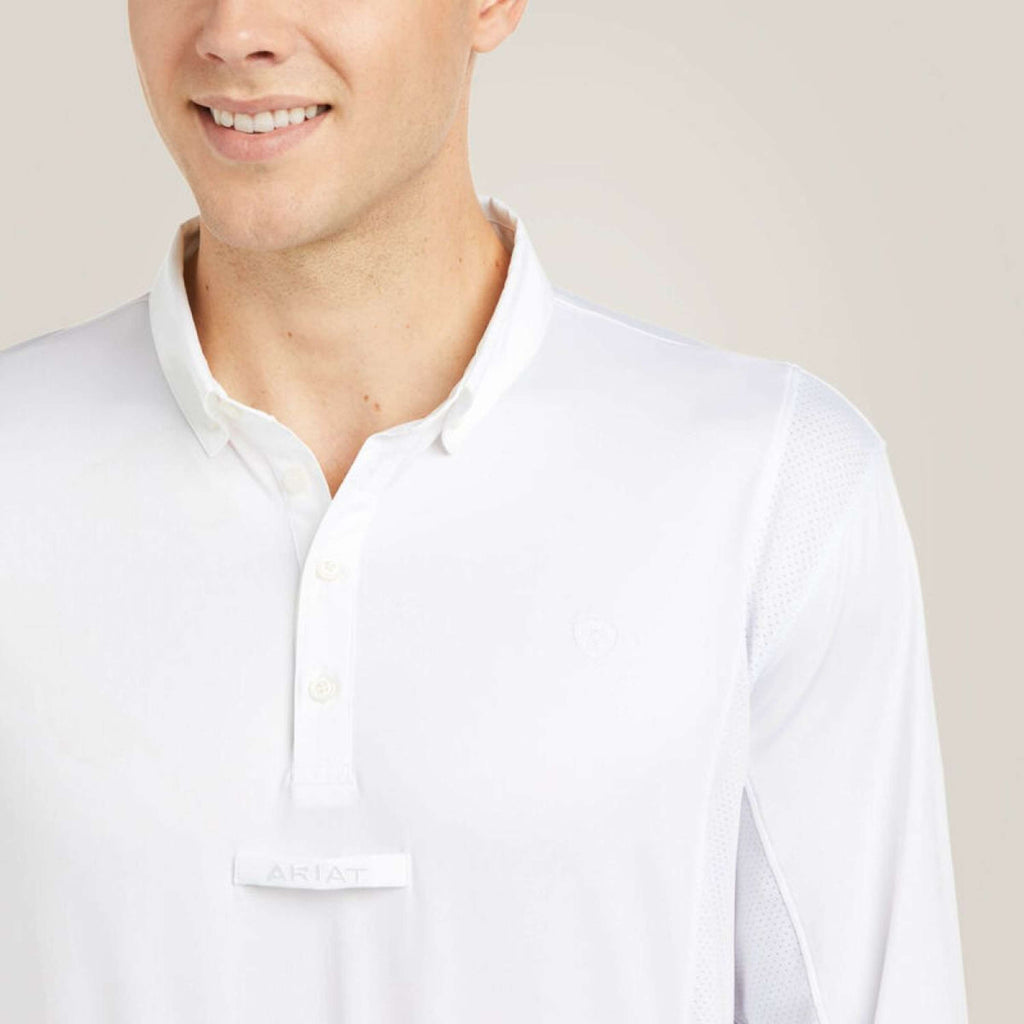 Ariat Competition Shirt Tek Long Sleeve Men White