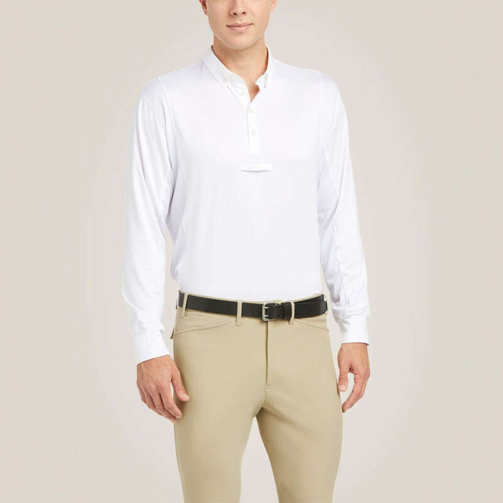 Ariat Competition Shirt Tek Long Sleeve Men White