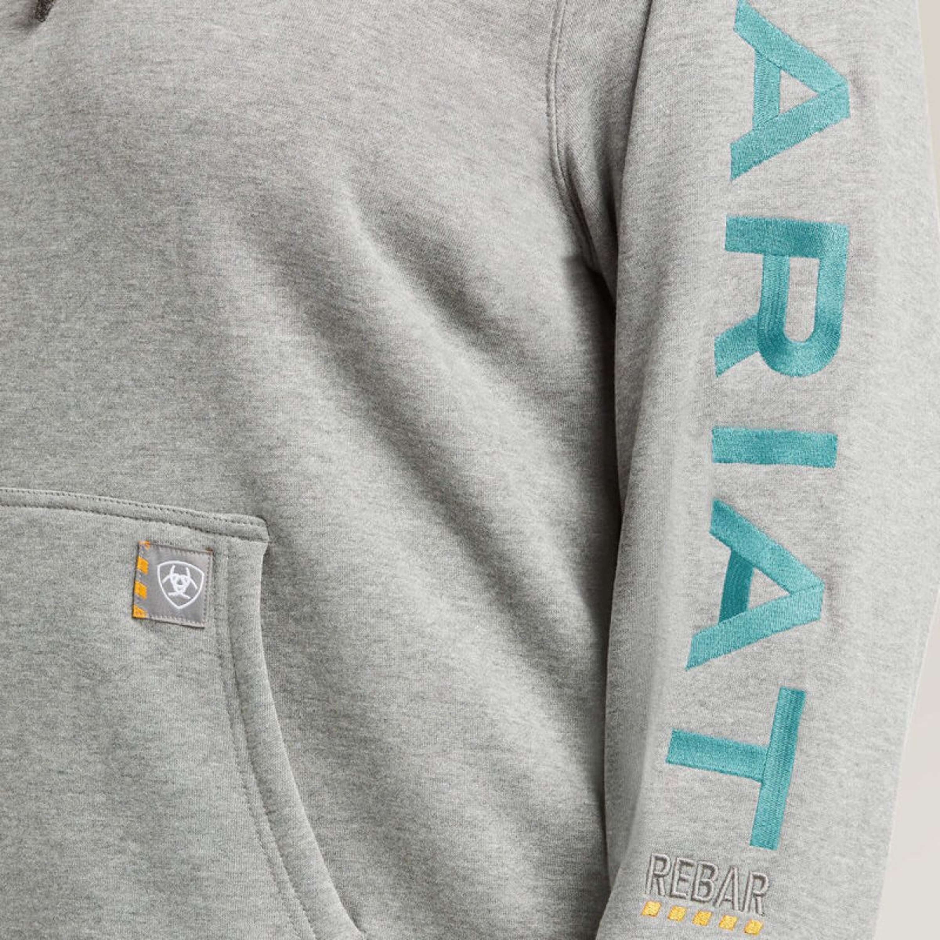 Ariat Hoodie Rebar Graphic Women Heather Grey