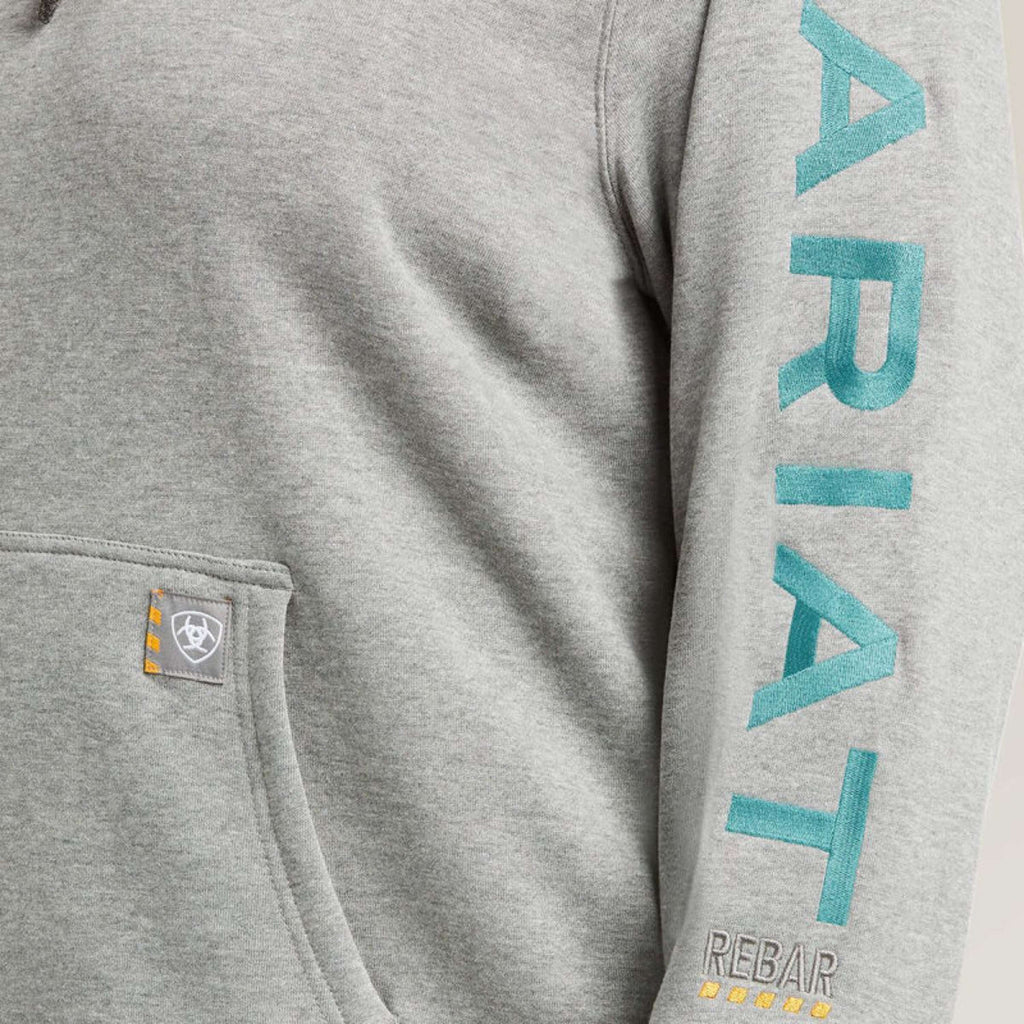 Ariat Hoodie Rebar Graphic Women Heather Grey